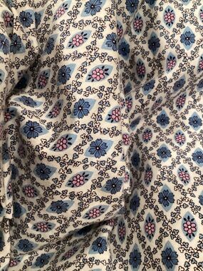 Duvet circa  1950s “Feed Sac” Style 100% Cotton Rare find Zipper Closure